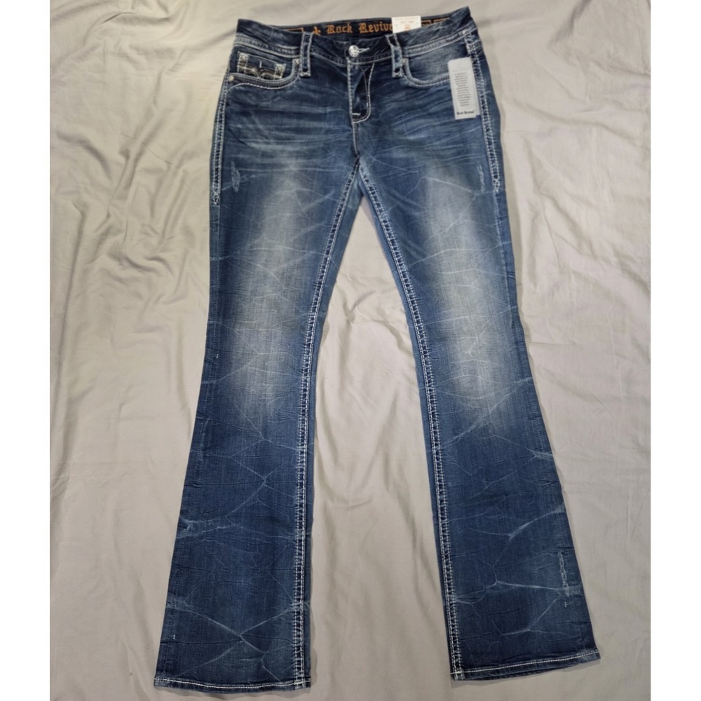 Rock Revival $159 U02 Sakura B2 Bootcut Stretch Jeans Womens 30x34 NWT